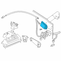 OEM Chevrolet K1500 Cruise Control Assembly Diagram - 25163349