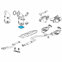 OEM Buick Envision Front Pipe Gasket Diagram - 23438041