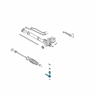 OEM Cadillac Seville Outer Tie Rod Diagram - 19418694