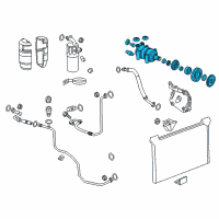 OEM Chevrolet Avalanche Compressor Assembly Diagram - 25940199