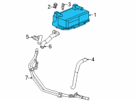 OEM Chevrolet Corvette Transmission Cooler Diagram - 24299314