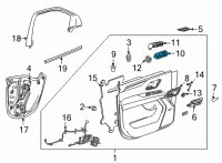 OEM Chevrolet Suburban Window Switch Diagram - 84960796