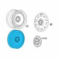 OEM Chevrolet Caprice Wheel-Compact Spare Diagram - 92230888