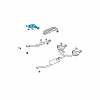 OEM Buick Enclave Converter & Pipe Diagram - 25776079