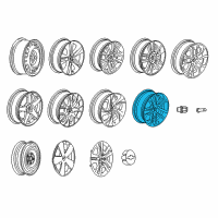 OEM Buick Encore Wheel, Alloy Diagram - 42624777