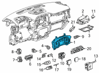 OEM Chevrolet Silverado 3500 HD Instrument Cluster Diagram - 84770053