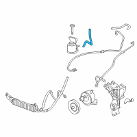 OEM GMC Savana 1500 Power Steering Return Hose Diagram - 15788686