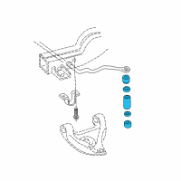 OEM GMC Syclone Stabilizer Shaft Link Kit Diagram - 15991383