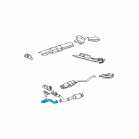 OEM Saturn L300 3-Way Catalytic Convertor Assembly (W/ Exhaust Manifold Pipe) Diagram - 22708166