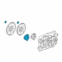 OEM GMC Terrain Fan Motor Diagram - 25952811