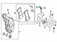 OEM Chevrolet Blazer Front Speed Sensor Diagram - 84578061