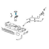 OEM Chevrolet Colorado Pressure Sensor Cap Diagram - 20893611