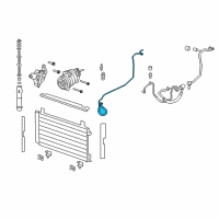 OEM Pontiac G8 Tube Asm-A/C Receiver & Dehydrator Diagram - 92193510