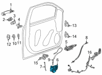 OEM Chevrolet Suburban Lock Assembly Diagram - 13533618