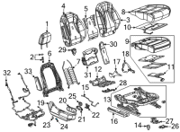 OEM Buick Envision Slide Knob Diagram - 84689849