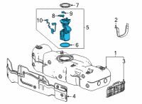 OEM GMC Yukon XL MODULE ASM-F/TNK F/PMP (SDR& PUMP) Diagram - 86770943