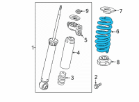 OEM Buick Envision Coil Spring Diagram - 84937531