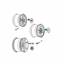 OEM Chevrolet Equinox Wheel Nut Cap Diagram - 9598799