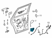 OEM Chevrolet Malibu Lock Assembly Diagram - 13533606