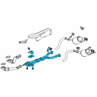 OEM Chevrolet Corvette Intermed Pipe Diagram - 84604832