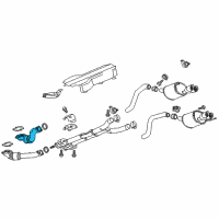 OEM Chevrolet Corvette Converter & Pipe Diagram - 23373201