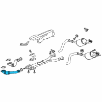OEM Chevrolet Corvette Catalytic Converter Diagram - 84405968
