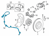 OEM Chevrolet Bolt EV ABS Sensor Diagram - 42768982