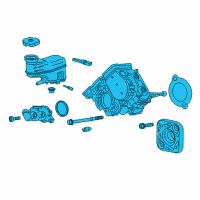 OEM Chevrolet Malibu Master Cylinder Assembly Diagram - 84658875