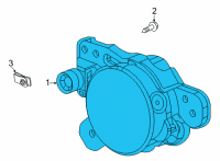 OEM Buick Fog Lamp Assembly Diagram - 42737706