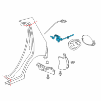 OEM Chevrolet Spark Release Cable Diagram - 42396935