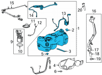 OEM Chevrolet Trailblazer Fuel Tank Diagram - 42740388