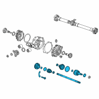 OEM Cadillac CTS Axle Assembly Diagram - 23401014