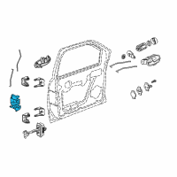 OEM Chevrolet Trailblazer EXT Lock Diagram - 15110505