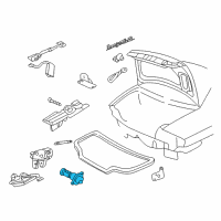 OEM Chevrolet Impala Cylinder Kit-Rear Compartment Lid Lock (Uncoded) Diagram - 15822404