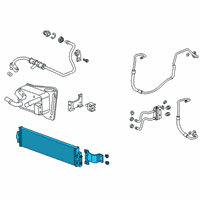 OEM Cadillac Auxiliary Cooler Diagram - 84211956