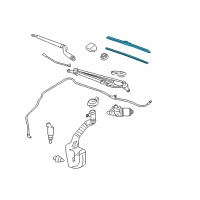 OEM Chevrolet Monte Carlo Wiper Blade Diagram - 15941738