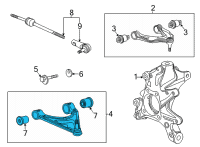 OEM Chevrolet Corvette Lower Control Arm Diagram - 84763514