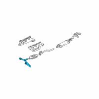 OEM Chevrolet C1500 Exhaust Manifold Pipe Assembly Diagram - 15671891