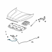 OEM Buick Release Cable Diagram - 84868680