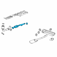 OEM Chevrolet Equinox Center Pipe Diagram - 20900543
