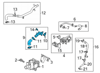 OEM Cadillac CT6 Outlet Assembly Diagram - 55487346