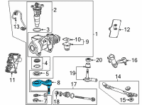 OEM GMC Pitman Arm Diagram - 84089951