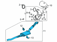 OEM Chevrolet Trailblazer Muffler & Pipe Assembly Diagram - 60004749