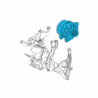 OEM Chevrolet Venture GENERATOR Assembly (Remanufacture) Diagram - 89046880