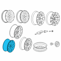 OEM Buick LaCrosse Wheel, Alloy Diagram - 22757211