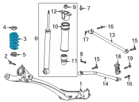 OEM Chevrolet Trailblazer Coil Spring Diagram - 42743545