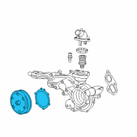 OEM Chevrolet Water Pump Diagram - 12692045