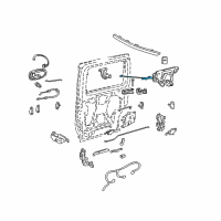 OEM Chevrolet Venture Rear Side Door Actuator Diagram - 16634214