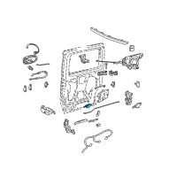 OEM Chevrolet Venture Rear Sliding Door-Lock Actuator Motor Left Diagram - 12367233