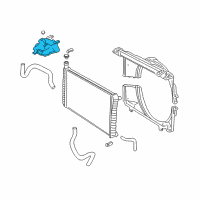 OEM Chevrolet Express 1500 Reservoir, Coolant Recovery Diagram - 12376704
